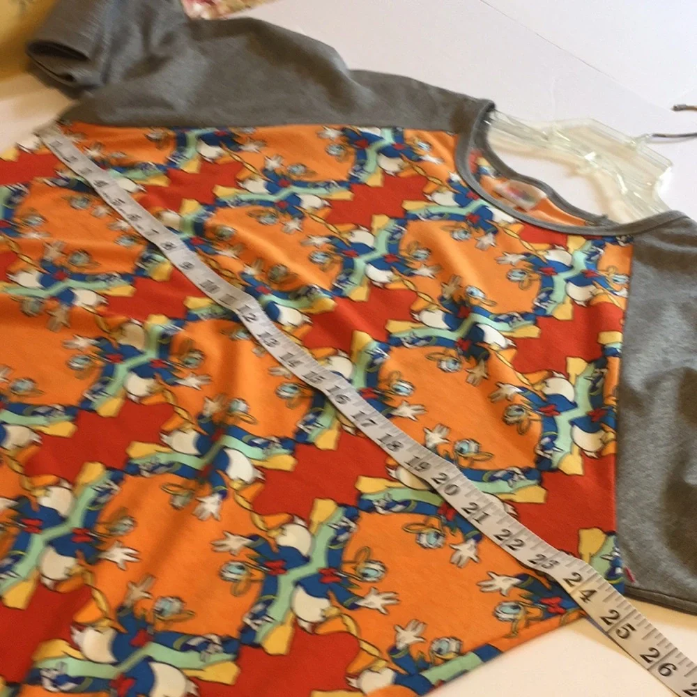 LuLaRoe Disney Donald Duck Randy Unisex Top Size 3XL NWT